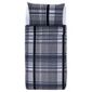 Tesco Check Print Single Duvet Set, Grey