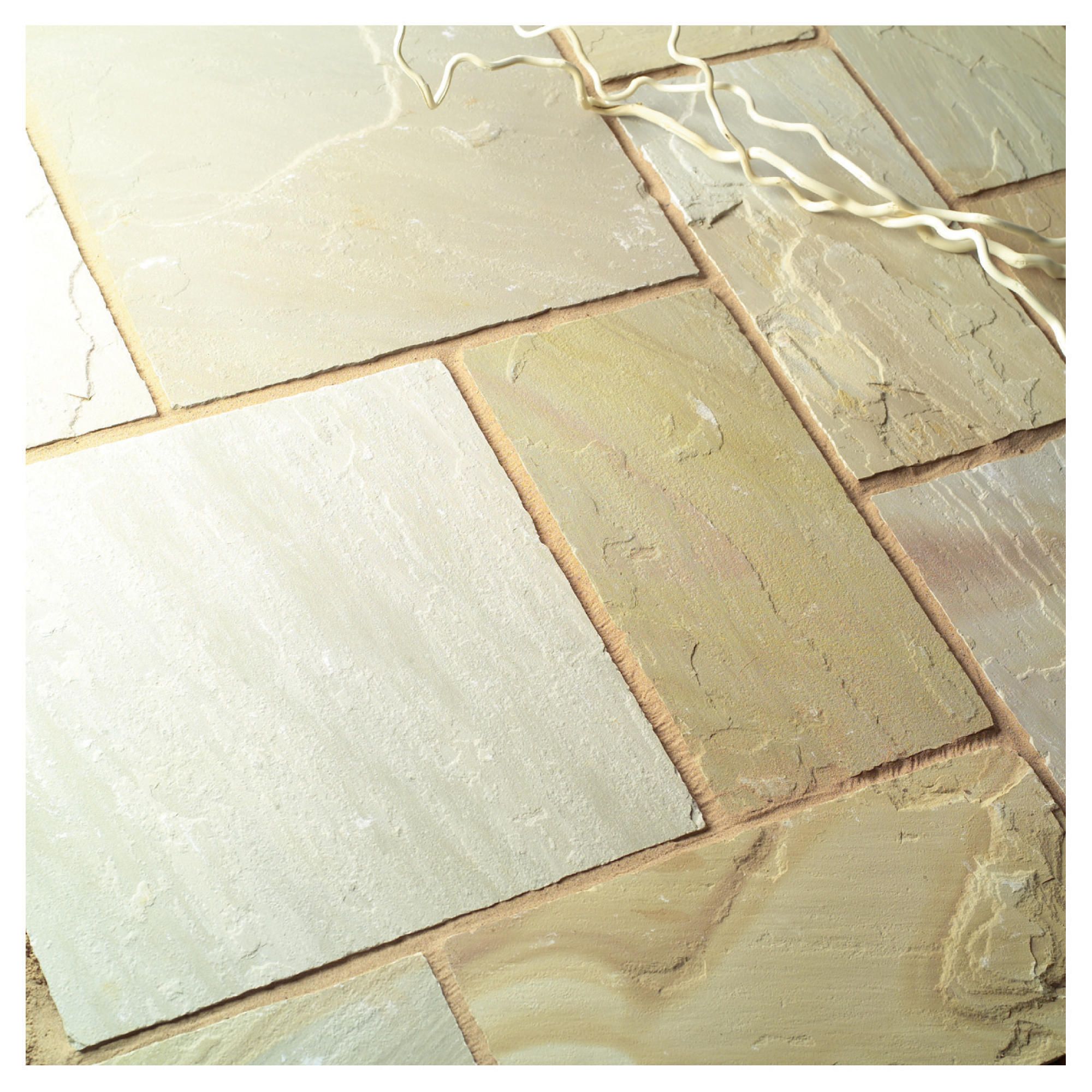 Natural Stone Camel 600x290mm Paving 80pc at Tesco Direct