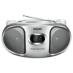 Philips AZ102S/05 CD Boombox Silver