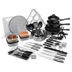 50 piece Steel and Non-stick Kitchen Starter Set