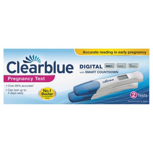 Image of Clearblue Digital Pregnancy Test With Smart Countdown 2ct