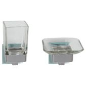 Lincoln Square Tube Soap Dish And Tumbler