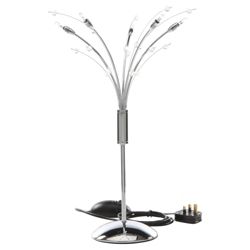 Tesco Lighting Chrome Hydra Table Lamp