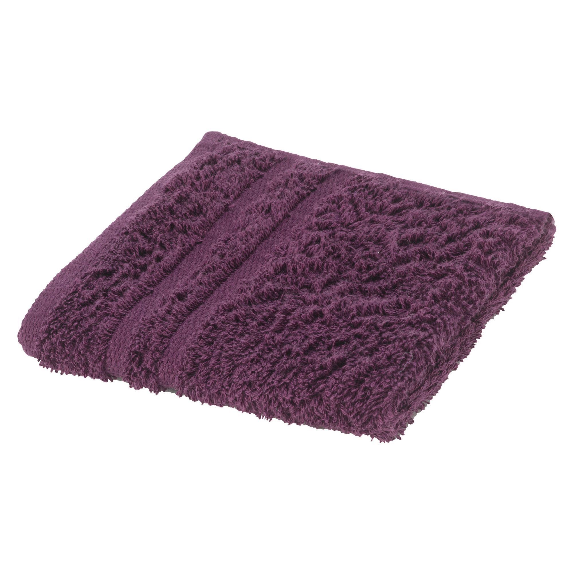 Tesco Face Cloth, Aubergine 