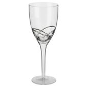 Tesco Drizzle Wine Glass Silver, 4 pack