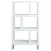 Costilla 3 Shelf Bookcase, White Gloss
