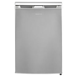Beko RA610 fridge, Capacity 110 Litres, Energy Rating A, Width 54.5cm. Silver