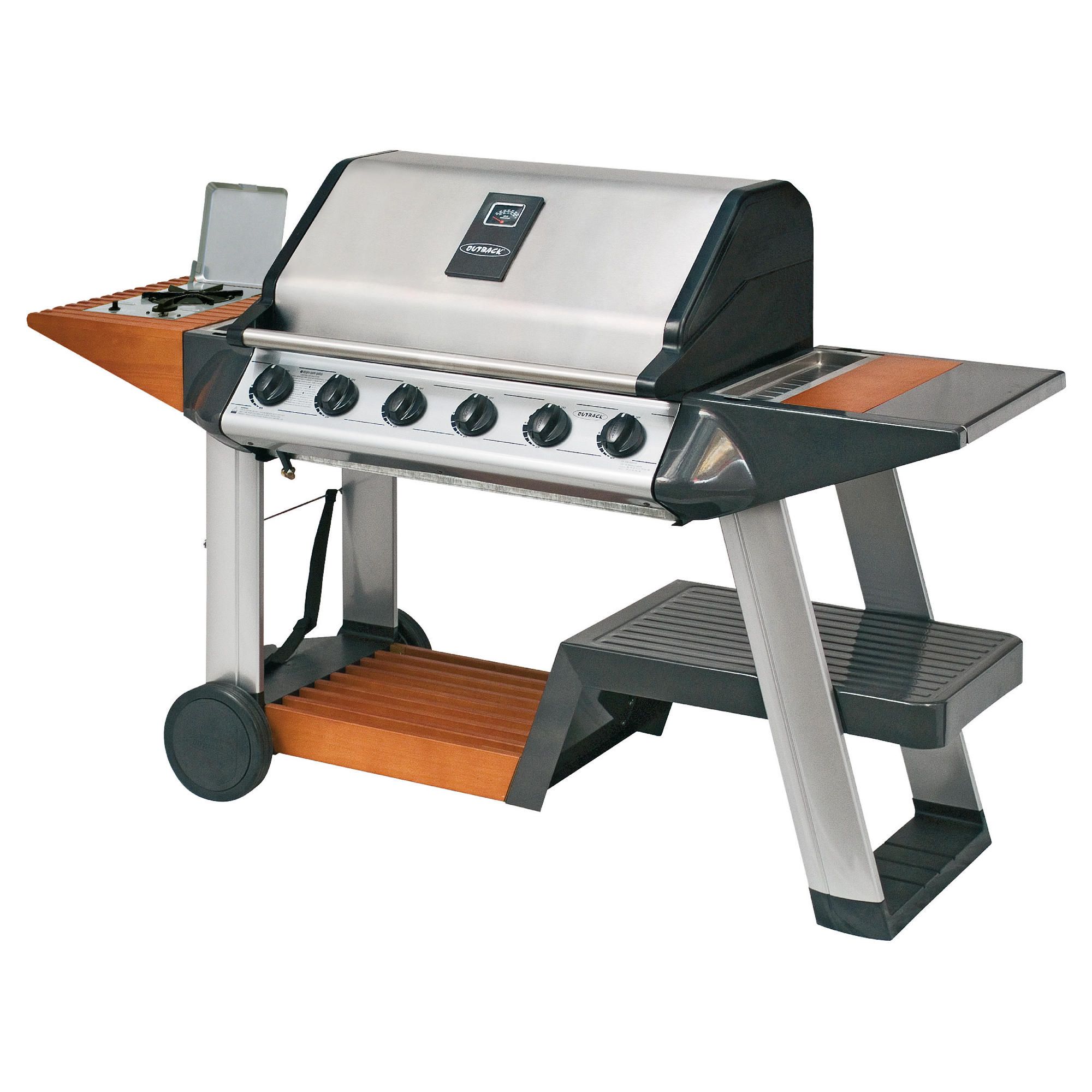 Outback Excelsior 6 Burner Gas BBQ with Cover at Tesco Direct