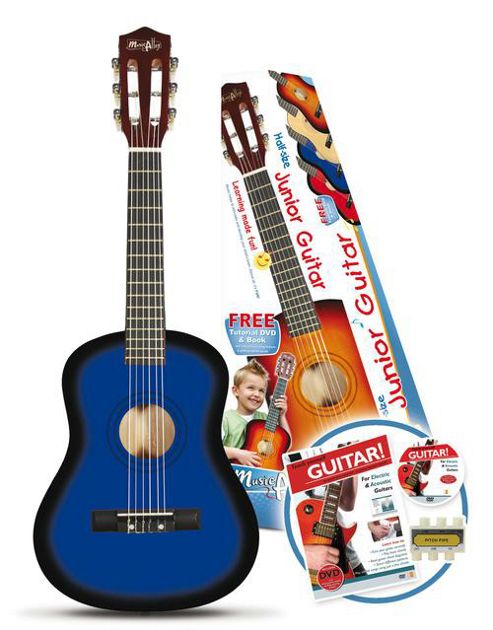 Image of Music Alley 1/2 Size Acoustic Guitar - Blue