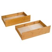 Woodbury Under Bed Storage Boxes Pair, Antique-effect Pine