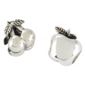 Silver Cherries & Apple Charm Bead Set