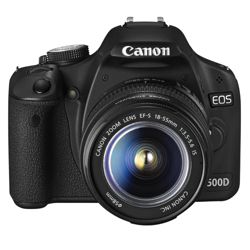 Canon EOS 500D 15.1MP Digital SLR Camera inc EF-S 18-55mm IS Lens Kit