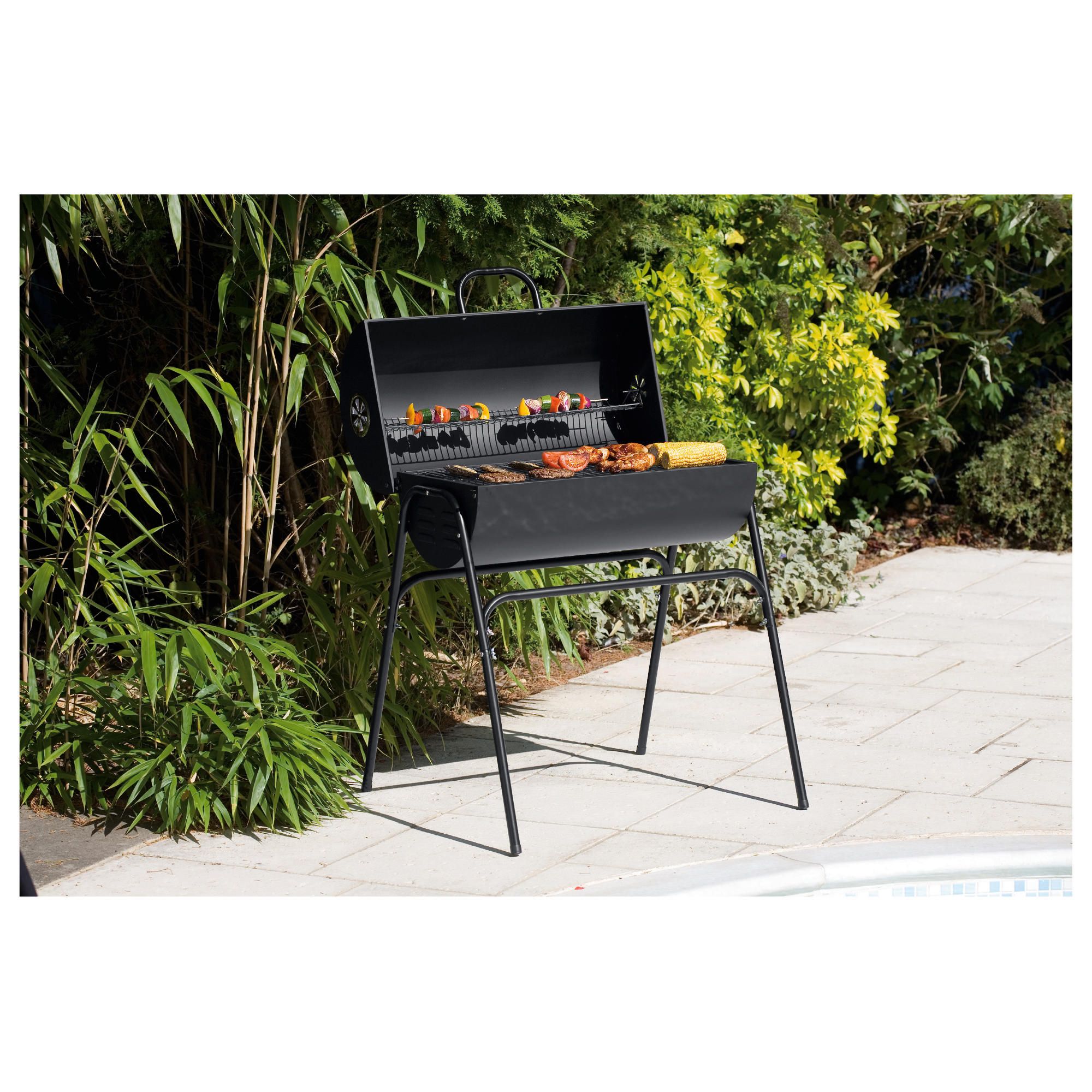 Tesco Barrel Charcoal BBQ 