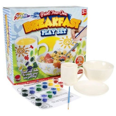 Image of Grafix Paint Your Own Breakfast Play Set