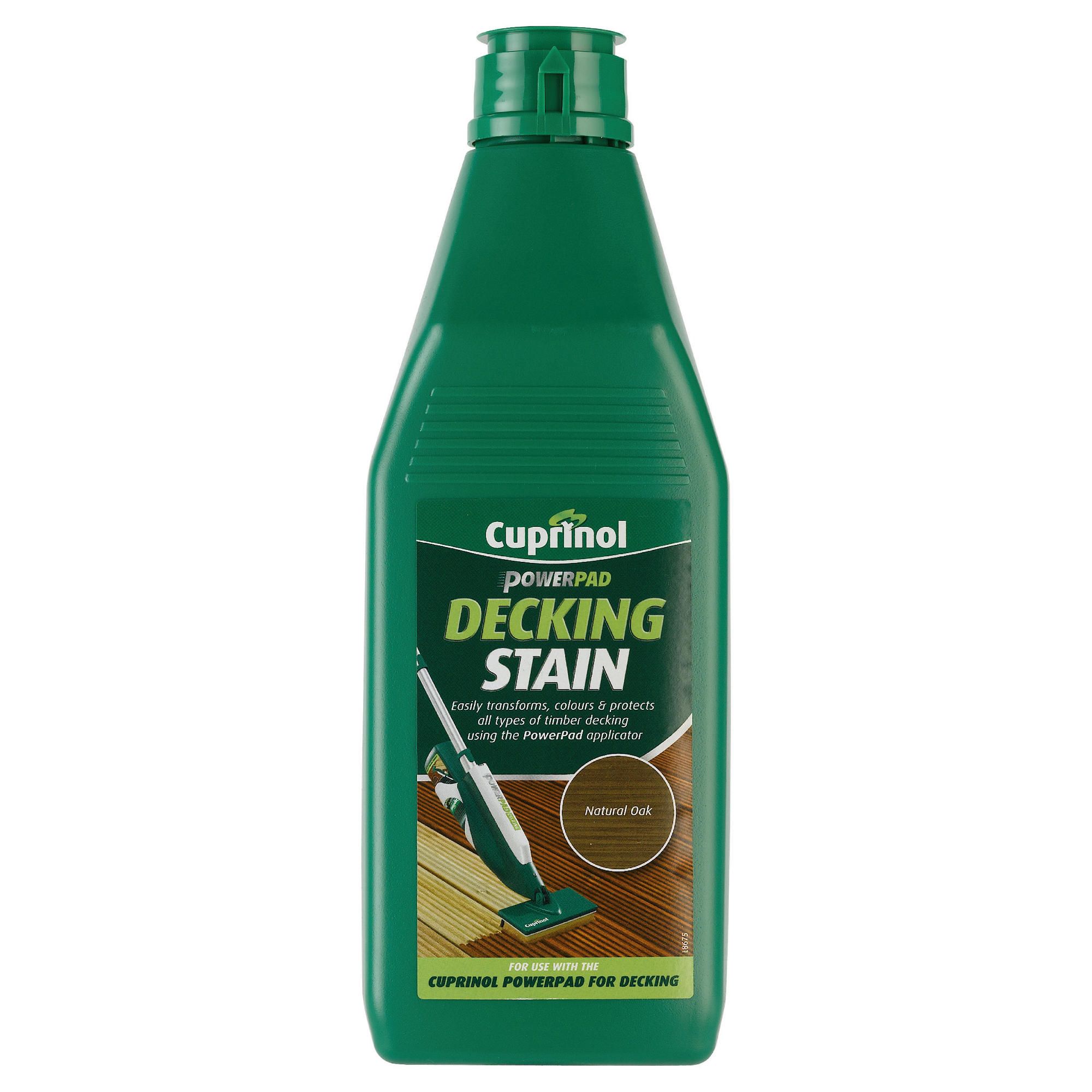 Cuprinol Power Pad Decking Stain Natural Oak 1L 