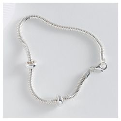 Silver Snake Bracelet With Grippers