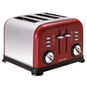 Morphy Richards Accents Polished Red 4 Slice 44036
