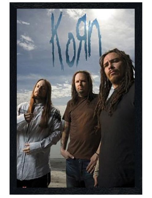 Image of Korn Black Wooden Framed Poster