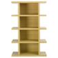 Torino Tall Shelving Unit, Oak-effect