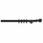 28mm Wood Curtain Pole, Walnut Effect 180cm