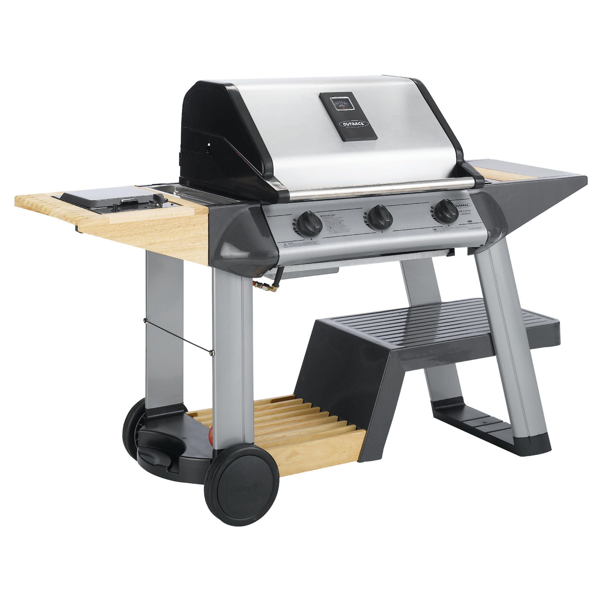 Outback Excelsior 3 Burner Gas BBQ with Cover at Tesco Direct
