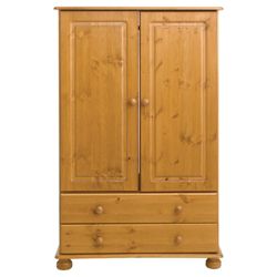 Woodbury Junior Wardrobe, Antique-Effect Pine