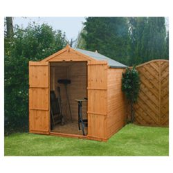 Mercia 6x6 Apex 8mm Apex Shiplap shed no window double doors