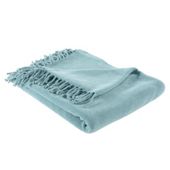 F&F home Chenille Throw- Duck Egg