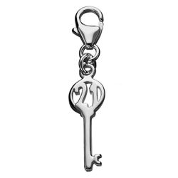 Sterling Silver '21' Key Charm