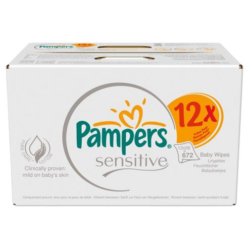 wipes tesco pampers baby 1790 sensitive packs