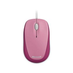Microsoft 500 Compact USB Optical Mouse - Strawberry Sorbet (Pink)