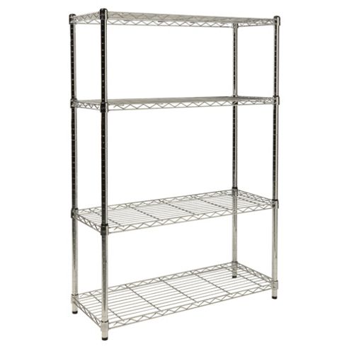 Image of Clarke 4-tier Boltless Wire Shelving, Black
