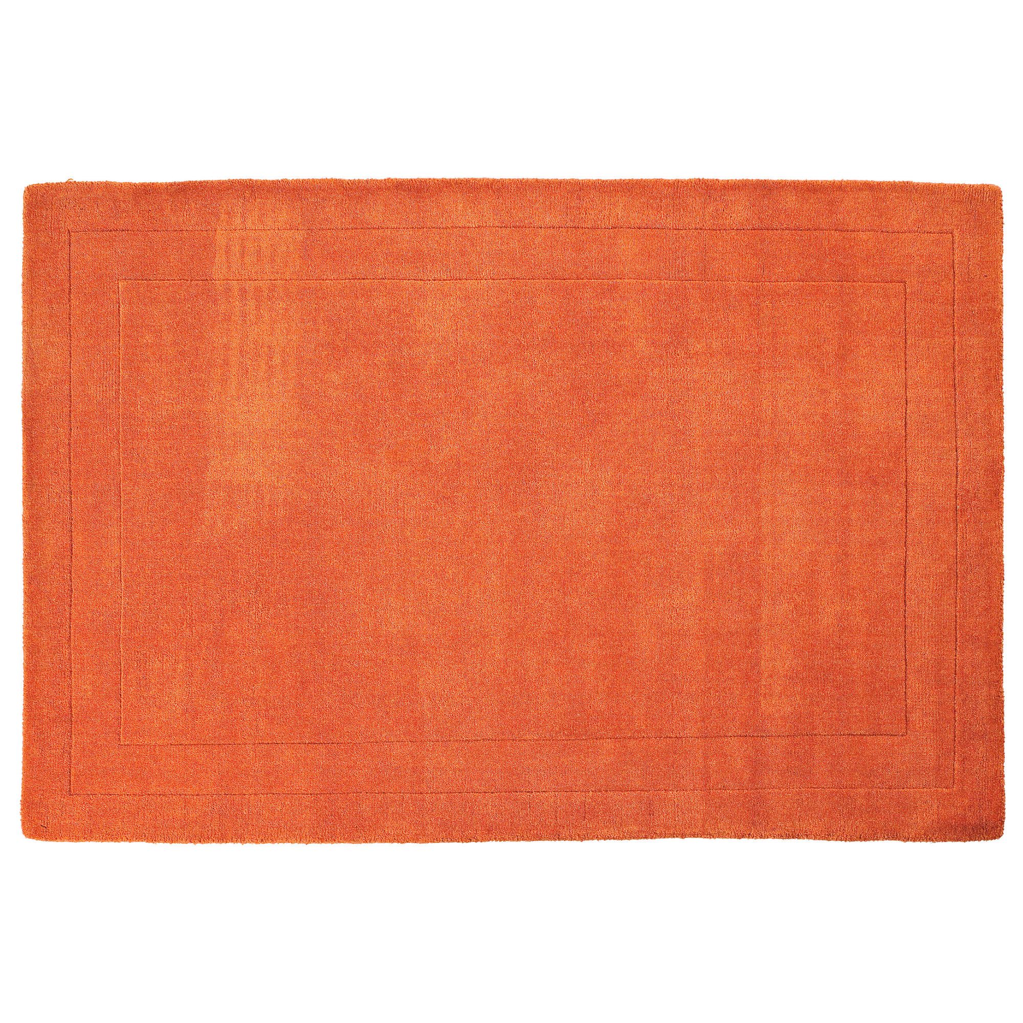 Tesco Wool Rug, Terracotta 100X150cm