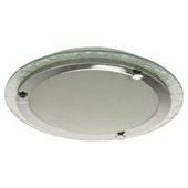 Tesco Ripple Glass Flush Bathroom Ceiling Light
