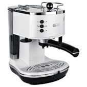 DeLonghi  15 Bar Pump Espresso Coffee Machine - White