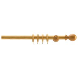 28mm Wood Curtain Pole, Natural 180cm