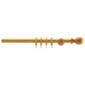 28mm Wood Curtain Pole, Natural 180cm