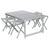 Tesco Double Folding Aluminium Camping Table & Chair Set