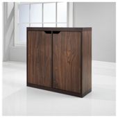 Seattle 2 Door Storage Cube, Walnut Effect