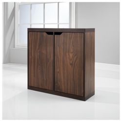 Seattle 2 Door Storage Cube, Walnut Effect