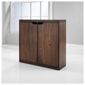 Seattle 2 Door Storage Cube, Walnut Effect