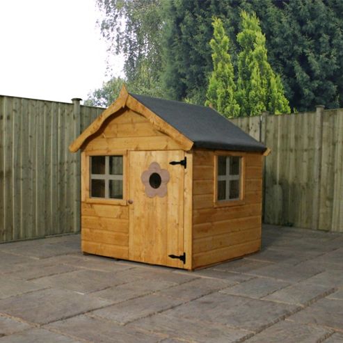 Image of Mercia Charlie Wooden Playhouse, 4ft X 4ft
