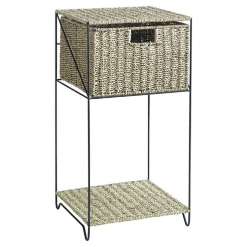 Image of Tesco Seagrass 1 Drawer Storage Unit