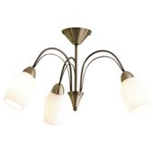 Tesco Tulip Ceiling Fitting, Antique Brass