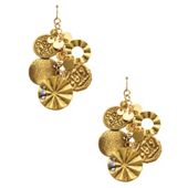 Elspeth Gibson Gold Coin Earrings
