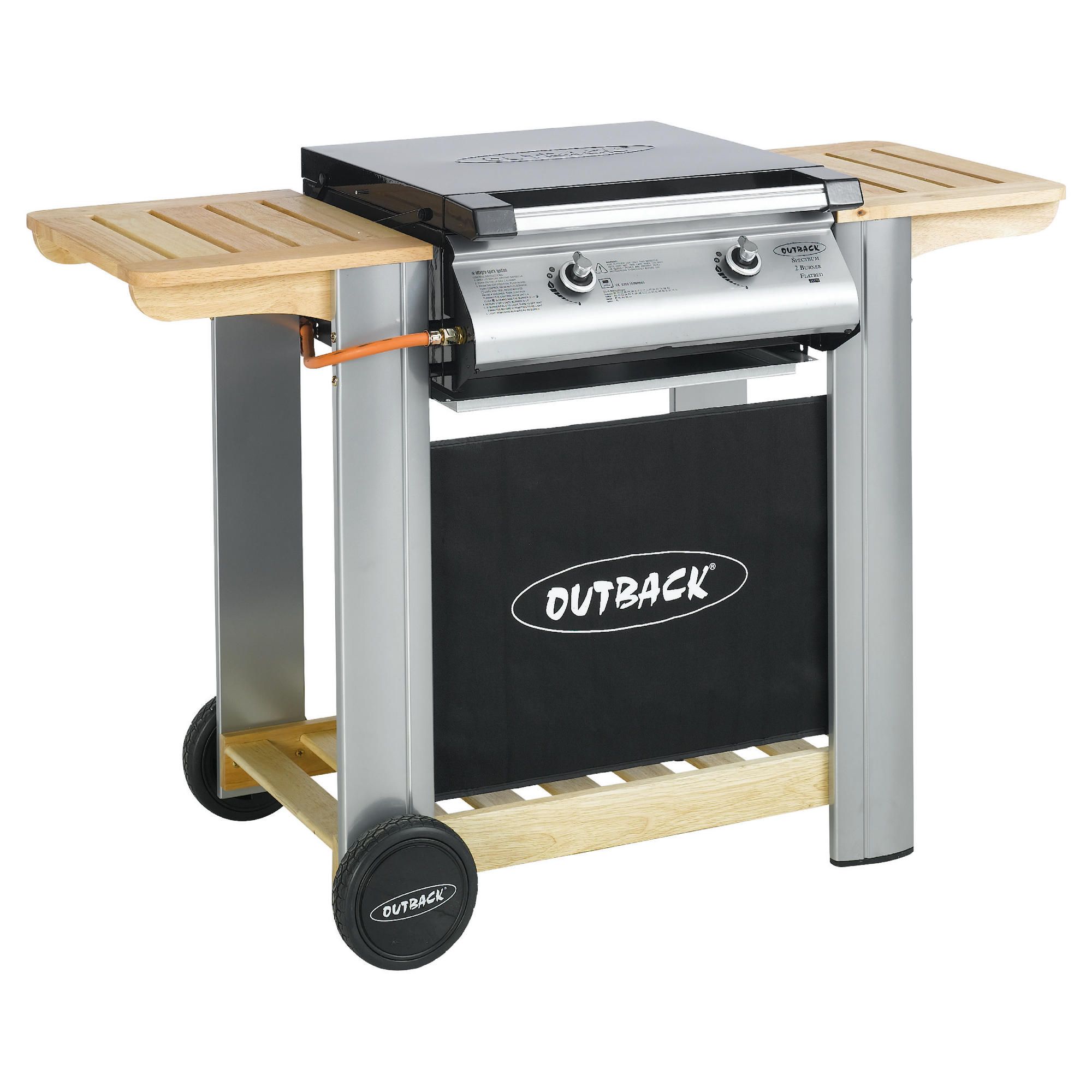 Outback Spectrum 2 Burner Flatbed Gas BBQ with Cover at Tesco Direct