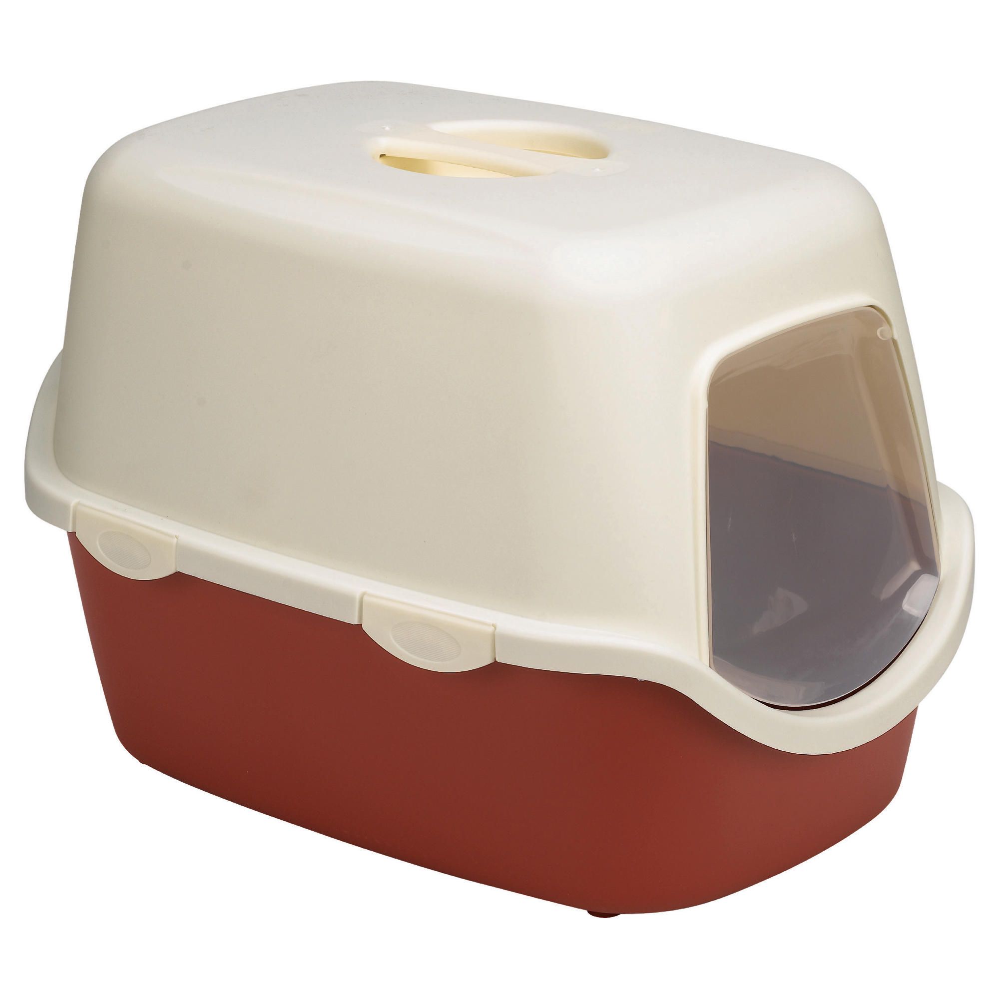 Hooded cat litter tray