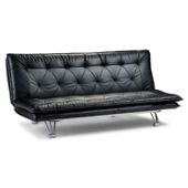 Julian Bowen Elan Sofa Bed Two Tone in Black and Grey