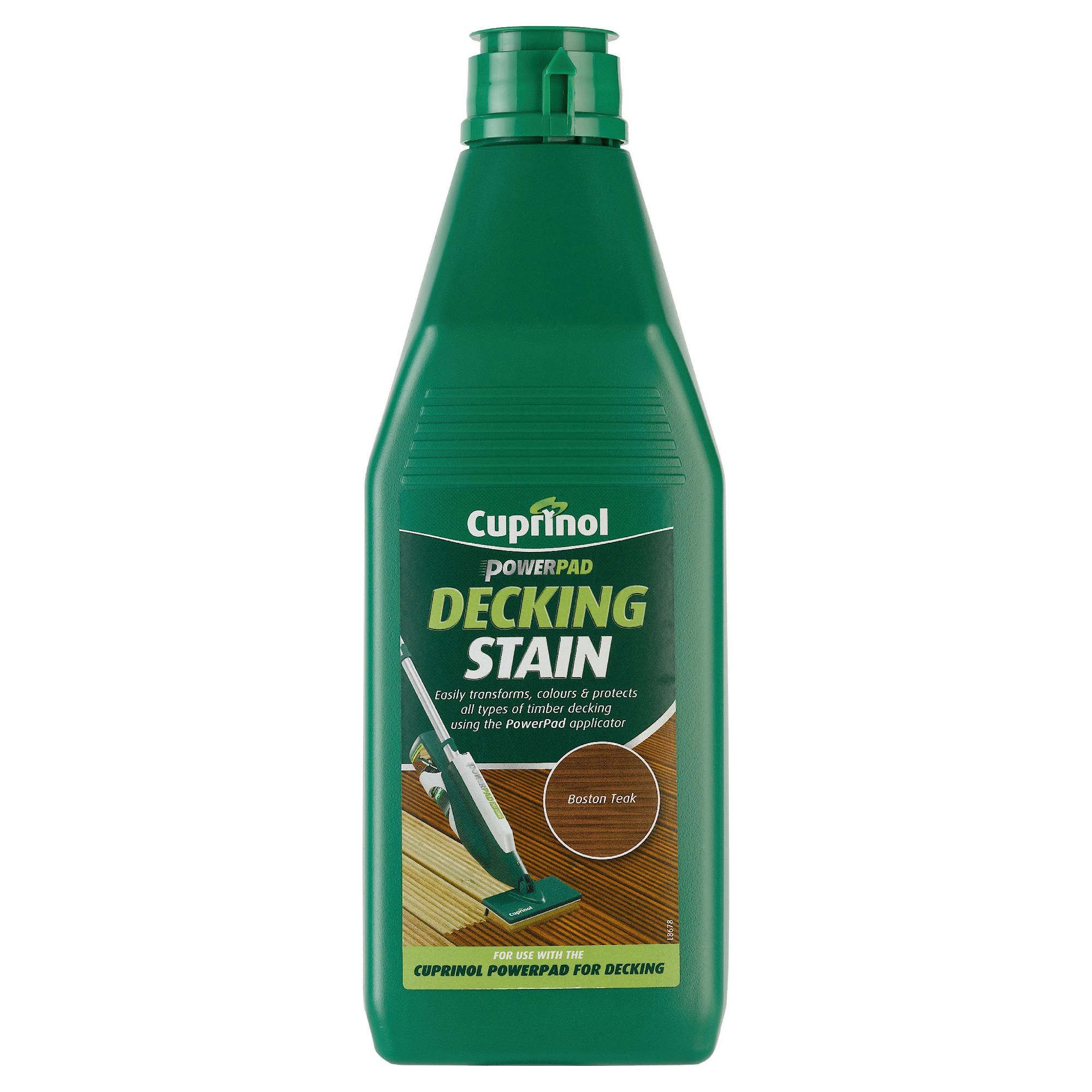 Cuprinol Power Pad Decking Stain Boston Teak 1L 