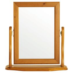 Woodbury Dressing Table Mirror, Antique-Effect Pine